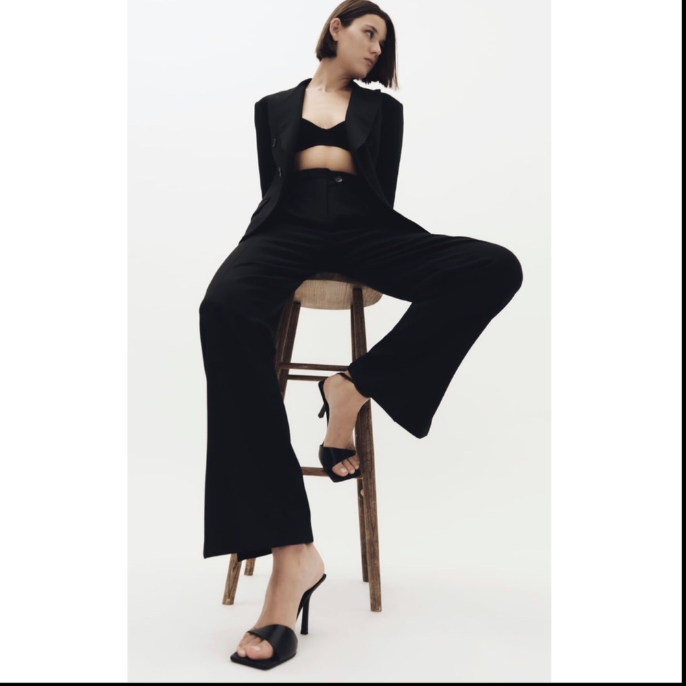 Zara Women's Black Heeled Sandals